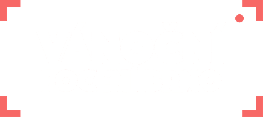 červené logo Vánoční focení Brno